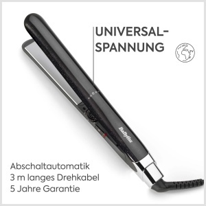 Placa de indreptat parul BaByliss Midnight Shine ST590E, titan-ceramica, 13 trepte temperatura - Img 9