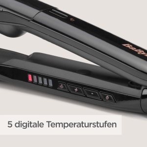 Placa de indreptat parul BaByliss Steam Smooth, 39 mm, negru - Img 6