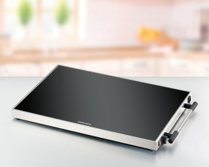 Placa de mentinere calda Rommelsbacher WPR 407E, inox, 61 x 41 cm, temperatura reglabila 40-105 C - Img 6