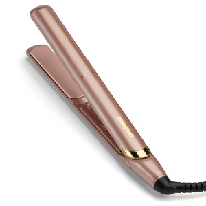 Placa de par BaByliss 2598PE, Keramikplatten, 235C, Roz Aurie