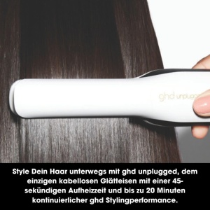 Placa de par GHD Unplugged, kabellosa, alba, 185C, 20 minute autonomie - Img 5
