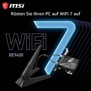 Placa de retea MSI Herald BE9400 WiFi 7 PCIe, Tri-Band, 5.8 Gbits, Bluetooth 5.4 - Img 2