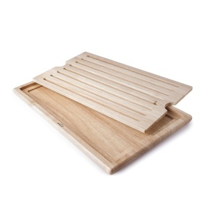 Placa de taiat Lacor 60486, Gummiholz, 53x32.5 cm, cu sistem antiderapant - Img 1