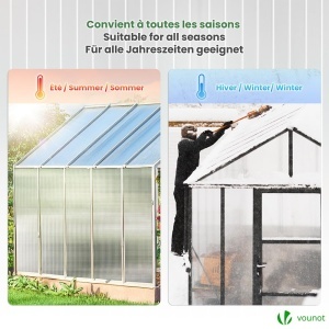 Placi din Polycarbonat VOUNOT 10x 6mm transparente, UV rezistente, 60.5x121cm - Img 6