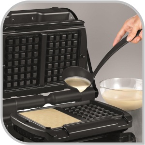 Placi Waffle Tefal XA7248, pentru OptiGrill si Elite, 2x Placi, Negru - Img 4