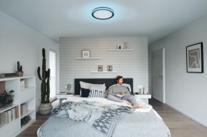 Plafoniera LED Ledvance Smarte, 460mm, RGB, dimabila, neagra - Img 5
