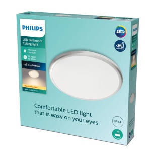 Plafoniera LED Philips 12W pentru baie IP44 lumina confortabila alba - Img 3