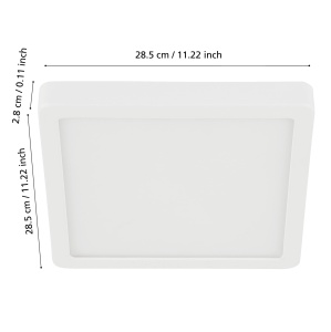 Plafoniera LED smart EGLO Fueva-Z, 19.5W, 2500 lm, alba, IP44 - Img 4