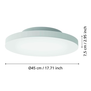 Plafoniera LED Smart Home EGLO Turcona-Z, 45 cm, reglabila, RGB, dimabila - Img 8