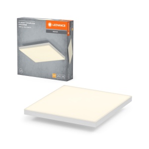 Plafoniera LEDVANCE Planon, 19 W, alba, forma quadrata, 3000 K
