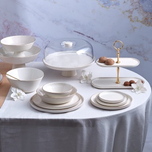 Platou Servire Karaca Calvin, 23 cm, Ceramica, Design Elegant - Img 6