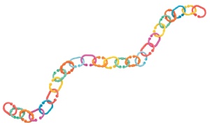 Playgro Kinderwagenkette Loopy Links 40134 Jucarie colorata pentru carucior si dentitie - Img 5