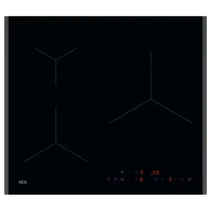 Plita cu inductie AEG TN63IP0BFB, 60 cm, 3 zone, neagra, cu functie PowerBoost
