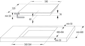 Plita cu inductie Gorenje GI6401BCE 60 cm TouchControl PowerBoost Negru - Img 9