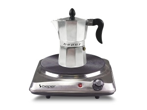 Plita electrica Beper 90.820, 1500W, 5 trepte temperatura, 18.5 cm
