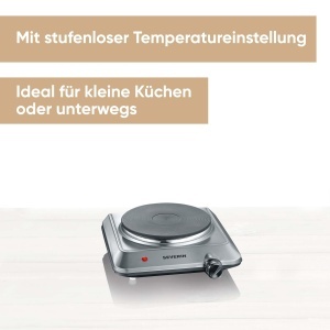 Plita Electrica Severin KP 1092 1500W Inox Temperatura Reglabila - Img 3