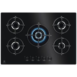 Plita Gaze Electrolux EGG75372K 5 Ardeli 75 cm Negru