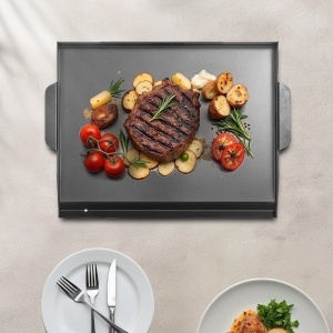 Plita grill VEVOR HH-SPN009 otel carbon suprafata mare compatibila cu gaz si electric - Img 8