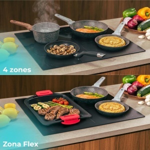 Plita Inductie Cecotec Bolero Squad I 4700, 7400 W, 4 Zone, ShieldGlass - Img 3