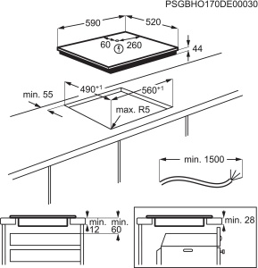 Plita inductie Electrolux LIL61443C, 60 cm, 4 zone, neagra - Img 6