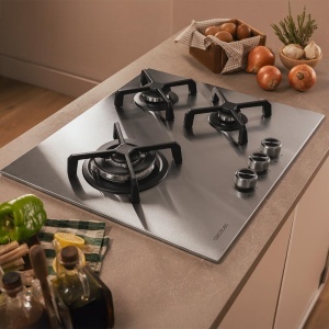 Plita pe gaz Cecotec Bolero Squad G 3400S, 3 brenneri, 6,2 kW, inox - Img 3