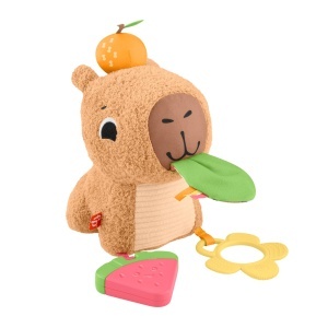 Plus pentru bebelusi Fisher-Price Capybara cu detalii senzoriale, 0-12 luni