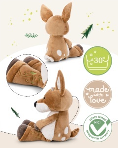 Plus Rena Rene Roebuck NICI 35cm - moale, bej, perfect pentru imbratisat - Img 3