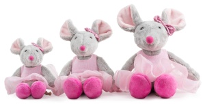 Plush Ballett-Maus Schaffer 5651 - Jucarie de plus 22 cm, Balerina, Culoare roz - Img 7