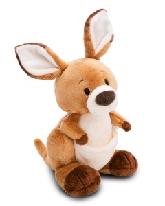 Plush Kanguru NICI Kelly 21cm - Culoare maro, pentru copii si adulti
