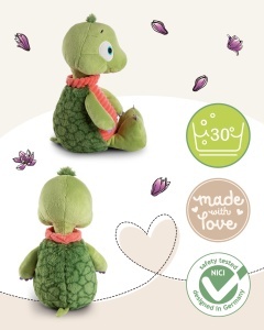 Plush Turtle NICI Tateus 25cm - Jucarie din plus, verde, pentru copii si adulti - Img 3