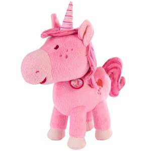 Plush Unicorn HABA Einhorn Glitzergluck - Jucarie de plus roz, 22,8 cm