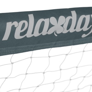 Poarta de fotbal Relaxdays pentru gradina, 110 x 150 x 75 cm, metal, gri - Img 6