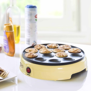 Poffertjes Maker Bestron APFM700SD, 800W, Culoare Galbena, Design Retro - Img 2