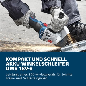 Polizor unghiular Bosch Professional GWS 18V-8 125 mm Compact si Puternic - Img 3
