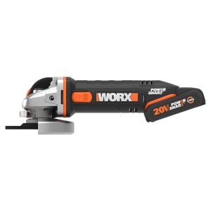 Polizor unghiular cu acumulator WORX WX800 20V - usor de slefuit si taiat - confort ergonomic cu corp ingust si maner suplimentar - schimbare rapida a - Img 2