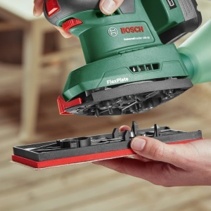 Polizor unghiular cu baterie Bosch UniversalSander 18V-10, 18V - Img 8