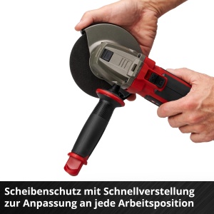 Polizor unghiular Einhell TE-AG 18125-2 Li 18V 40 Ah Sistem Power X-Change - Img 9