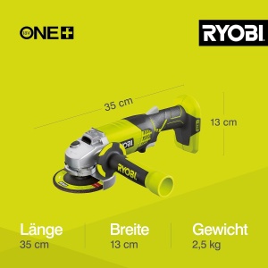 Polizor unghiular RYOBI R18AG-0, 18V, 7500 RPM, 115 mm - Img 4