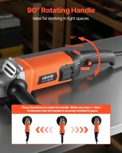 Polizor unghiular VEVOR LW0205, 1700W, 8500 RPM, 7 inch - Img 3