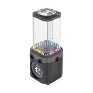 Pompa cu LCD Corsair iCUE LINK XD6 RGB Elite, 440 ml, Gri metalic