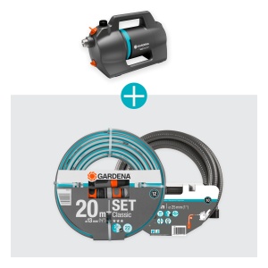 Pompa de gradina Gardena 4200 Silent Set, 4200 lh, 600 W, 20 m furtun - Img 4
