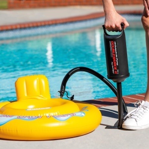 Pompa de mana Intex Double Quick 2 - Pompa de aer - 36 cm - cu 3 accesorii pentru duze - Img 2