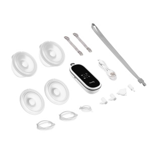 Pompa de san electrica maini libere LIONELO Twee Free, 3 moduri de masaj, 9 niveluri de intensitate, 2 cupe de san de 150 ml, 4 palnii din silicon, pompe de san portabile fara maini libere, functionare silentioasa, cronometru, carcasa - Img 7