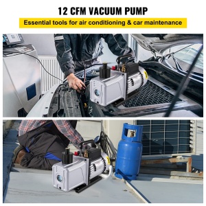 Pompa de vid VEVOR RS-6, 12 CFM, 1 CP, aluminiu, 1 treapta - Img 2