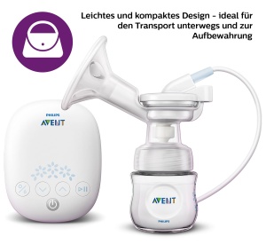 Pompa electrica de san Philips Avent SCF39531, 125 ml, alba, 5 piese - Img 3