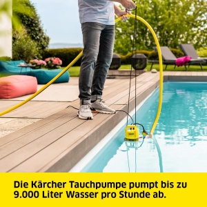 Pompa submersibila Karcher SP 9000 Flat 9000 lh Rest apa 1 mm Particule pana la 5 mm - Img 2