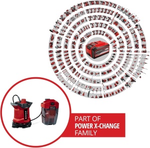 Pompa submersibila pentru apa murdara Einhell GE-DP 1825 LL Li-Solo, 7000 Lh, 18V - Img 2