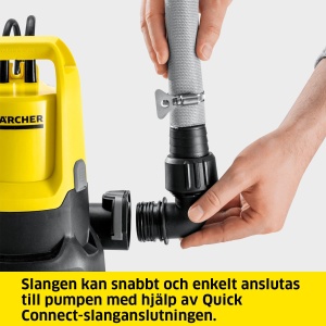 Pompa submersibila pentru apa murdara Karcher SP 11.000 Murdarie (debit: max. 11.000 l/h, inaltime apa reziduala: 25 mm, pompare apa cu particule de murdarie de pana la 20 mm, intrerupator plutitor) - Img 3