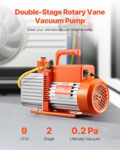 Pompa Vakuum VEVOR VP280 9 CFM 2 Trepte Compatibilitate R134a R22 R410a - Img 2