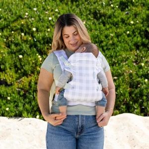 Port-bebe Infantino Flip Advanced 4-in-1, Ergonomic, Ajustabil, Gingham - Img 7